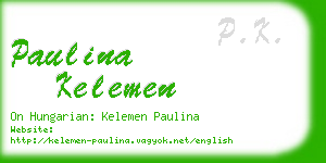paulina kelemen business card